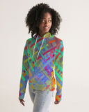 Color Glitchy SMC Women's All-Over Print Hoodie