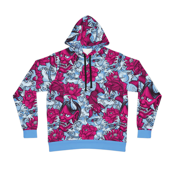 Pink n Grey Koi Athletic Hoodie