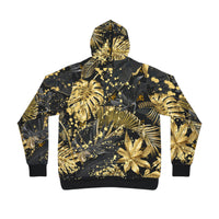 Gold Leaf Splatter Athletic Hoodie