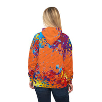 Cosmic Orange Splatter Athletic Hoodie