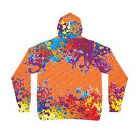 Cosmic Orange Splatter Athletic Hoodie