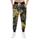 Gold Leaf Splatter Athletic Joggers