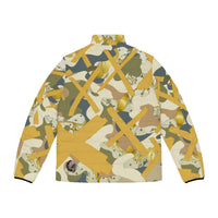 Gold X'ed Out Puffer Jacket