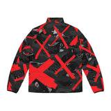 Red X'ed Out Puffer Jacket