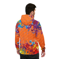 Cosmic Orange Splatter Athletic Hoodie