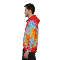 Splatter Bomb Red  Athletic Hoodie