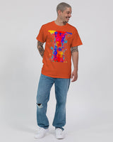 Multi Color SMC Pattern Abstract Splat  Unisex Ultra Cotton T-Shirt | Gildan