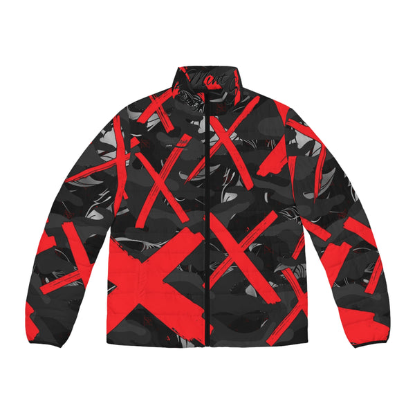 Red X'ed Out Puffer Jacket