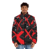 Red X'ed Out Puffer Jacket