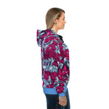 Pink n Grey Koi Athletic Hoodie