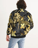 Vanta Black Gold Leaf Men's Bomber Jacket