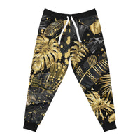 Gold Leaf Splatter Athletic Joggers