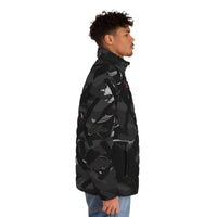 Black X'ed Out Puffer Jacket