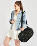 Vanta Black De Fleur Sports Duffle Bag