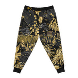 Gold Leaf Splatter Athletic Joggers