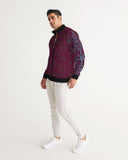 Burgundy Graffiti Spray SMC Men's Track Jacket