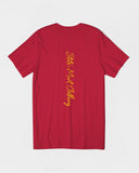 Abstract Splat SMC Dark Red V-Neck