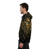 Psycho Bear Gold Splatter Athletic Hoodie