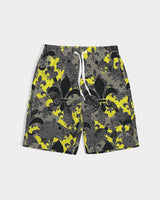 Yellow Grey Camo Boys  All-Over Print Swim Trunk