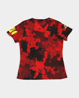 Red Camo SMC x2 Women's All-Over Print Tee