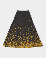 Falling Stars SMC Women's All-Over Print A-Line Midi Skirt