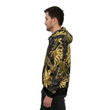 Gold Leaf Splatter Athletic Hoodie