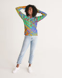 Color Glitchy SMC Women's All-Over Print Hoodie