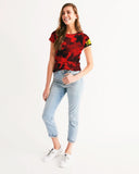 Red Camo SMC x2 Women's All-Over Print Tee