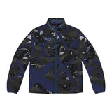 Blue X'ed Out Puffer Jacket