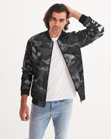 Black and Gray Dragon Camo Bomber Jacket