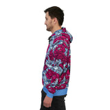 Pink n Grey Koi Athletic Hoodie