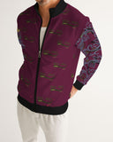 Burgundy Graffiti Spray SMC Men's Track Jacket