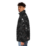 Black X'ed Out Puffer Jacket