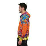 Cosmic Orange Splatter Athletic Hoodie