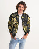 Vanta Black Gold Leaf Men's Bomber Jacket