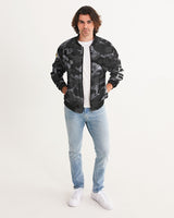 Black and Gray Dragon Camo Bomber Jacket