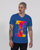 Abstract Splat SMC Jersey V-Neck Tee