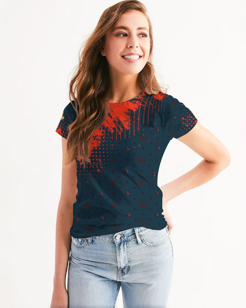 Red ann Black City SMC Women's All-Over Print Tee