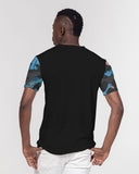 Black and Gray Camo Men's Pocket Tee