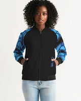 Vanta Black Snake skin Bomber Jacket