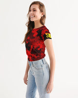 Red Camo SMC x2 Women's All-Over Print Tee