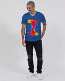 Abstract Splat SMC Jersey V-Neck Tee