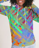 Color Glitchy SMC Women's All-Over Print Hoodie