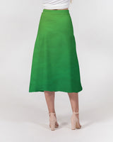 Green Bean SMC Women's A-Line Midi Skirt