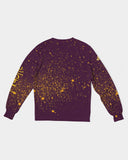 Burgundy Gold Splatter SMC Men's Pullover Sweater