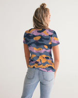 Pink Camo SMC Women's V-Neck Tee