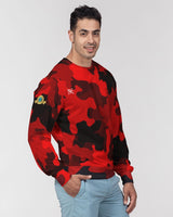 Red Camo SMC x2 Men's Classic French Terry Crewneck Pullover