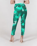 Lime Green Camo SMC Women's Belted Tapered Pants