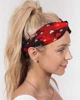 Red Camo SMC x2 Twist Knot Headband Set