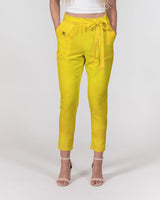 Yellow Paper SMC Women's Belted Tapered Pants